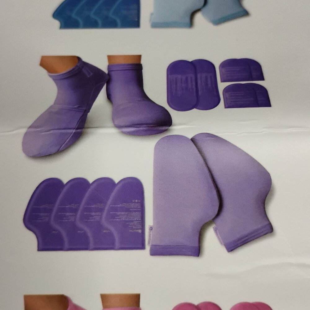 RelaxCoo Cold Therapy Socks & Gloves Size S/M Lavander Purple Colored - Picture 8 of 8